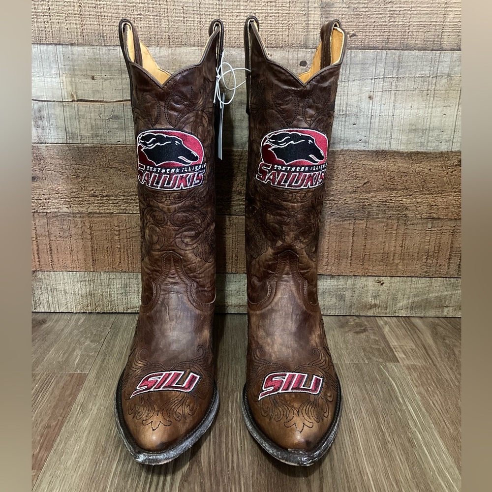 Southern Illinois Salukis Game Day Cowgirl Boots, NWT